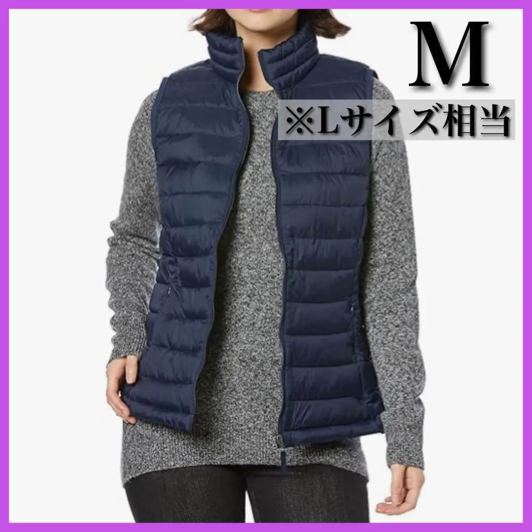 ❤️ 1 point only ❤️ Quilting Best Light Wait Ladies Navy M L | ❤️1点限り❤️キルティングベスト ライトウエイト レディース ネイビー M L