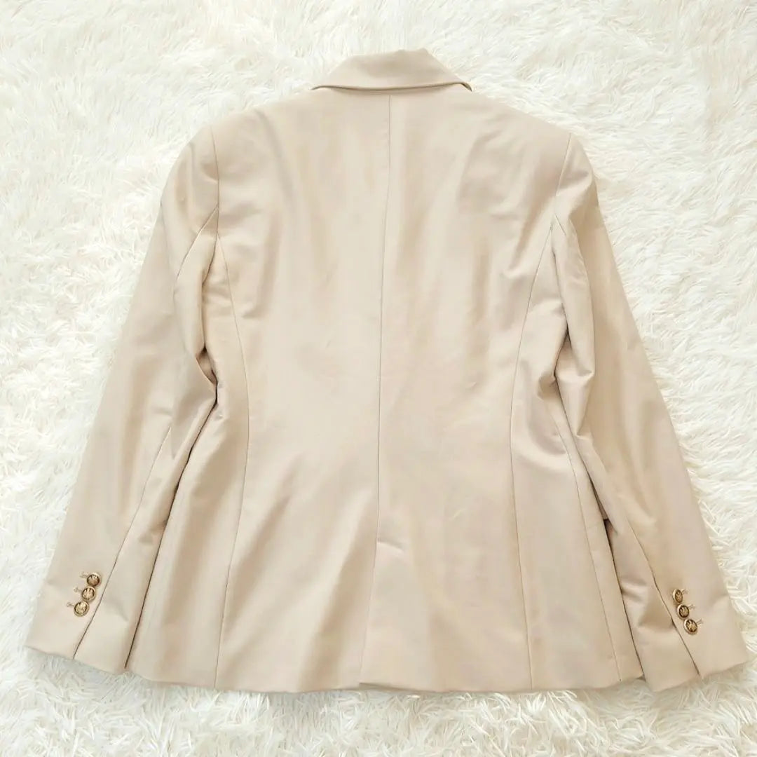 Mujer ZARA Chaqueta Sastre Cruzada Botón Dorado M Marfil | ZARA ダブルブレスト テーラードジャケット 金釦M アイボリー