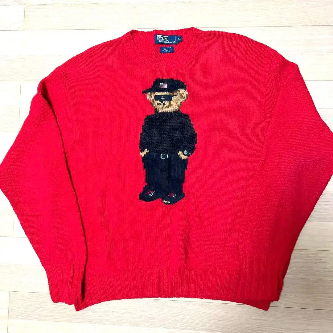 Rare, hard-to-find model vtg Polo Bear POLO BEAR HANDKNIT