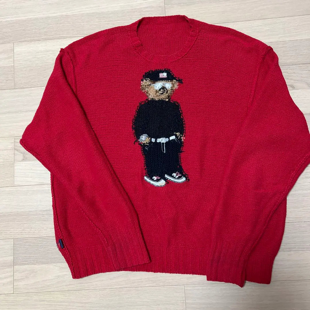 Rare, hard-to-find model vtg Polo Bear POLO BEAR HANDKNIT