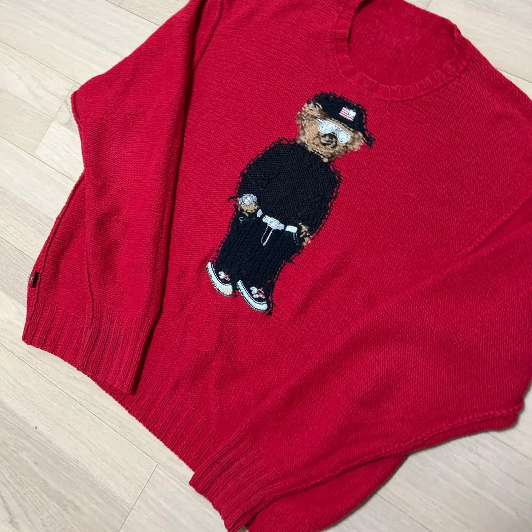 Rare, hard-to-find model vtg Polo Bear POLO BEAR HANDKNIT