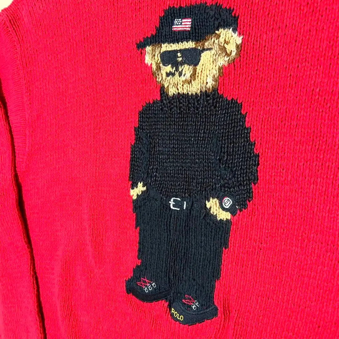 Rare, hard-to-find model vtg Polo Bear POLO BEAR HANDKNIT