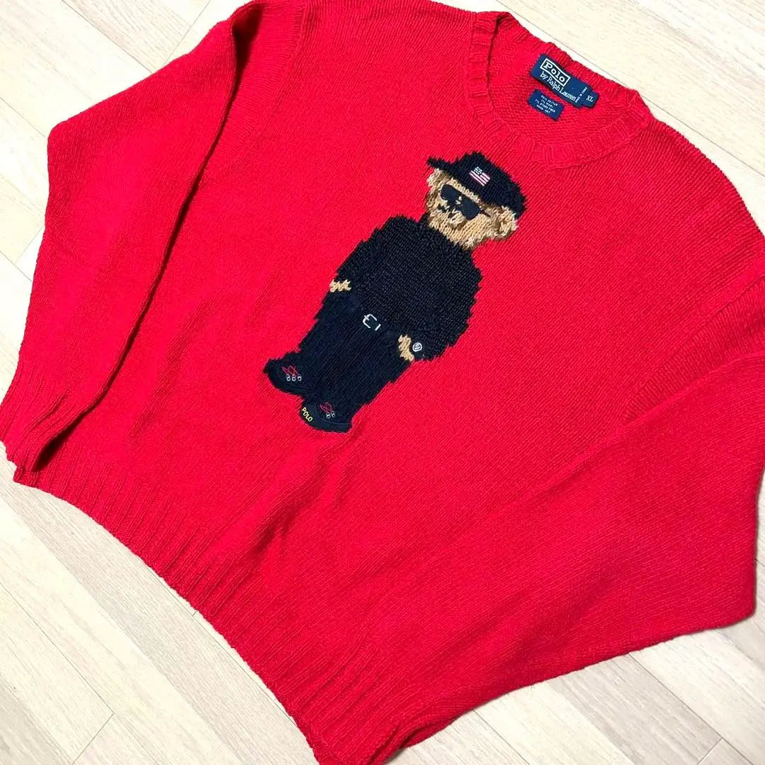 Rare, hard-to-find model vtg Polo Bear POLO BEAR HANDKNIT