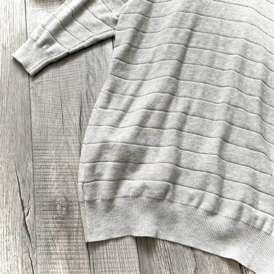 [Lope Picnic] Cárdigan de canalé, gris, talla 38