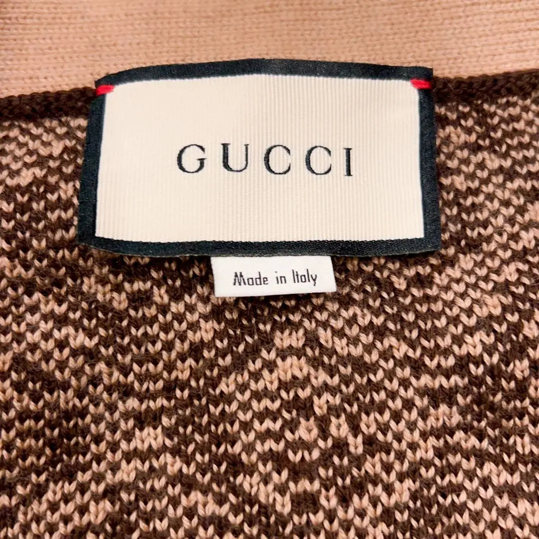 Unused GUCCI Gucci logo pattern cardigan 4L