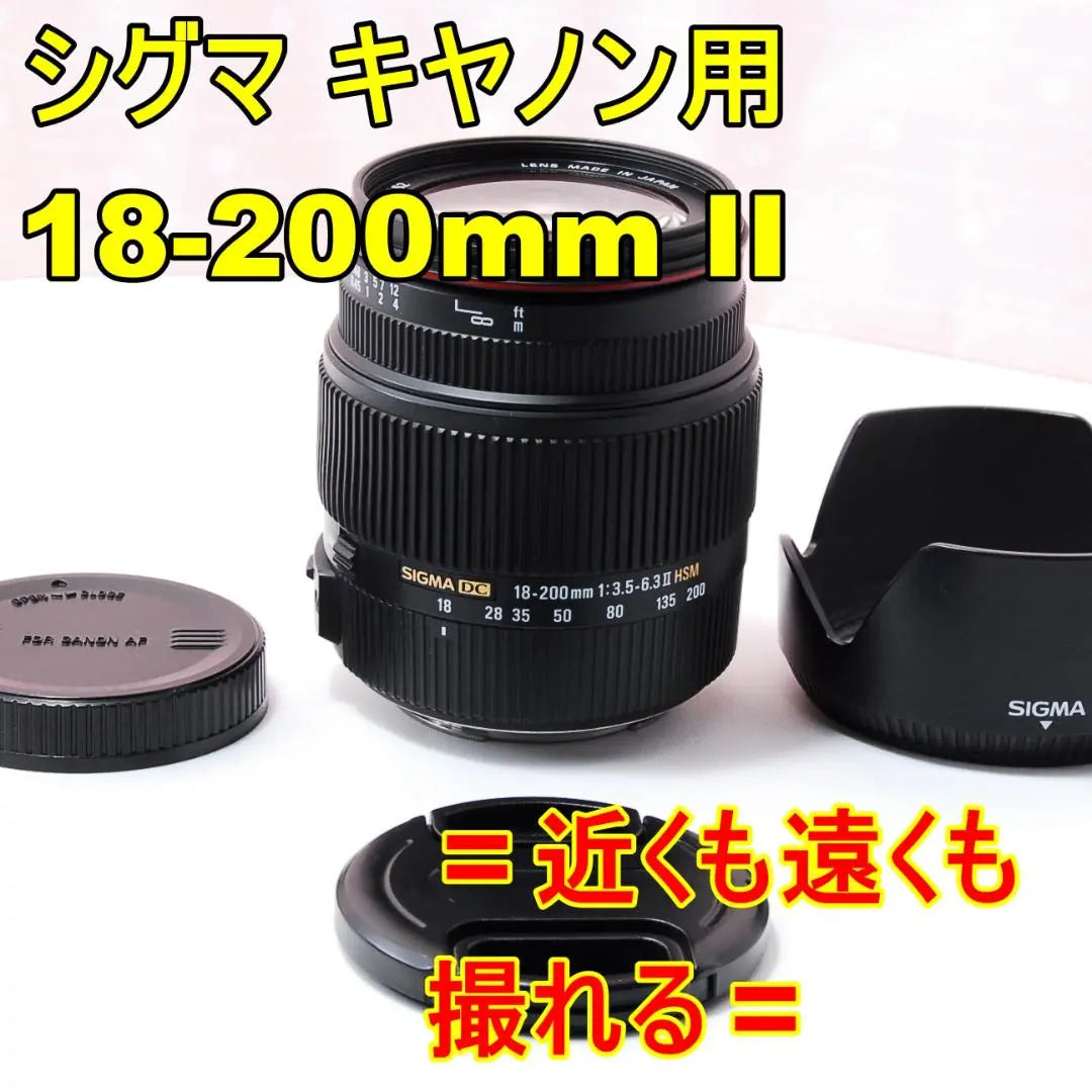 〓Wide-angle to telephoto〓Sigma 18-200mm F3.5-6.3 II for Canon