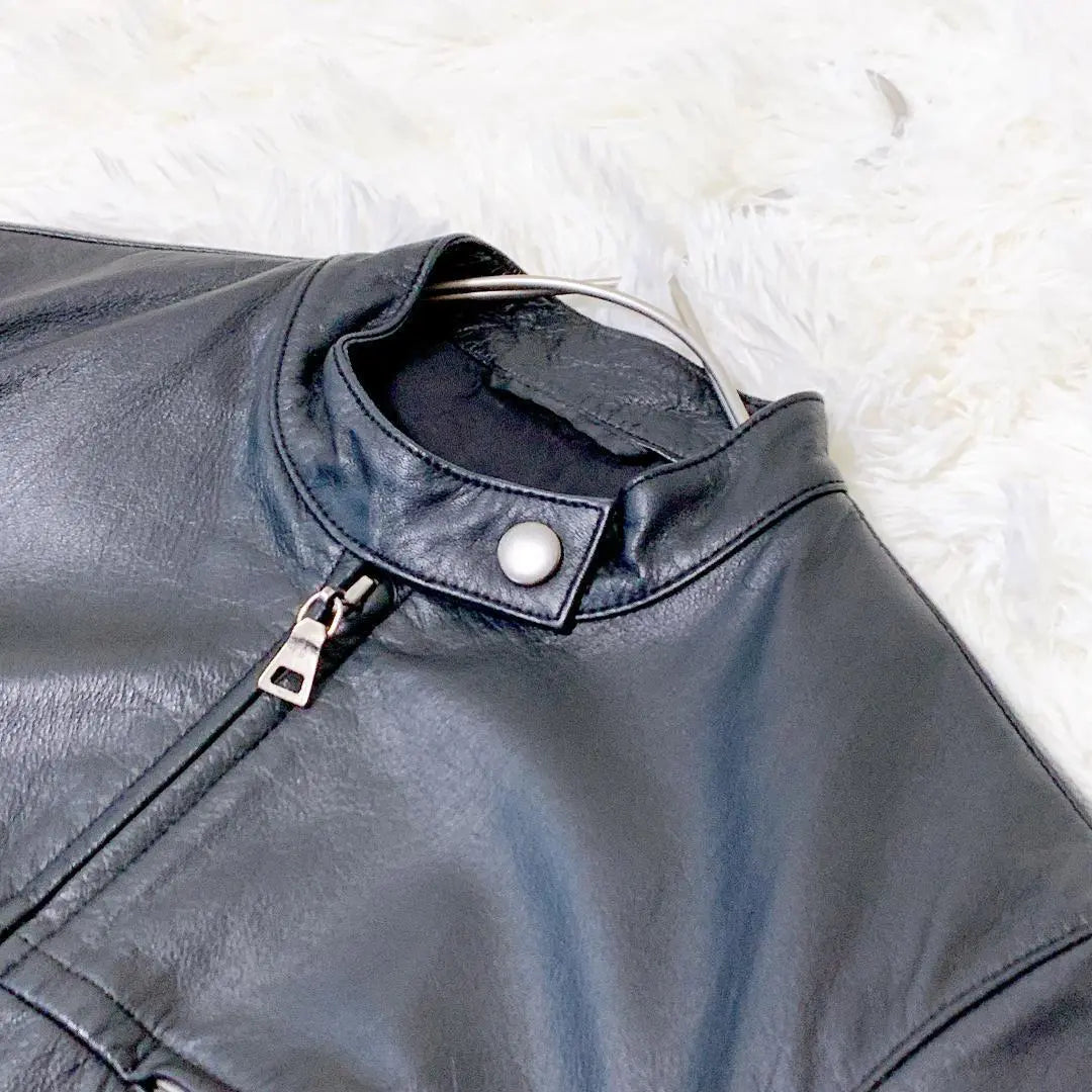 Beautiful condition ✨ANAYI ANAYI Cowhide Leather Jacket Single Full Zip Black M | 美品✨ANAYI 　アナイ　牛革　レザージャケット　シングル　フルジップ　黒　M