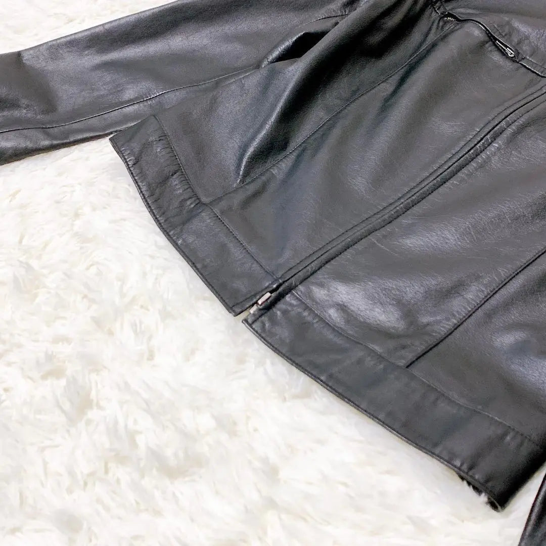 Beautiful condition ✨ANAYI ANAYI Cowhide Leather Jacket Single Full Zip Black M | 美品✨ANAYI 　アナイ　牛革　レザージャケット　シングル　フルジップ　黒　M