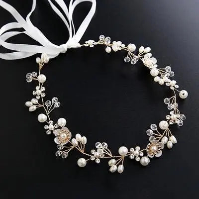 Kids Hair Accessories Head Dress Flower Gold Recital Graduation Ceremony Entrance Ceremony