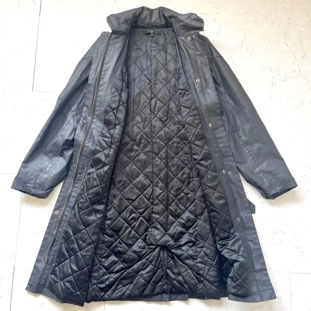 [Isabelle Marant] Oiled cotton long coat black isabelmarant