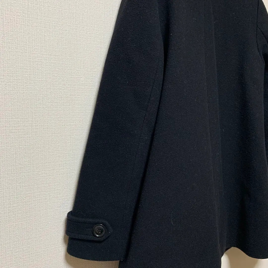 [Carnelian] Wool blend women's coat, autumn/winter, simple, black, M | 【カーネリアン】ウール混レディースコート 秋冬 シンプル ブラック M