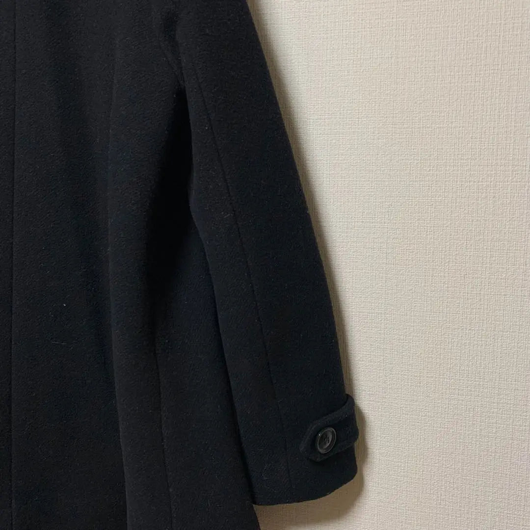 [Carnelian] Wool blend women's coat, autumn/winter, simple, black, M | 【カーネリアン】ウール混レディースコート 秋冬 シンプル ブラック M