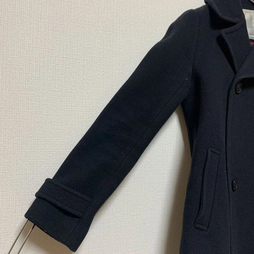 [Carnelian] Wool blend women's coat, autumn/winter, simple, black, M | 【カーネリアン】ウール混レディースコート 秋冬 シンプル ブラック M