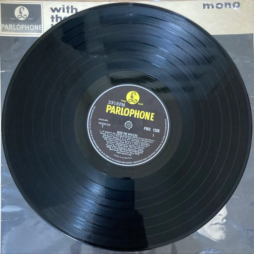 Rare UK First Jobet Double Sided Two-Digital With The Beatles Record