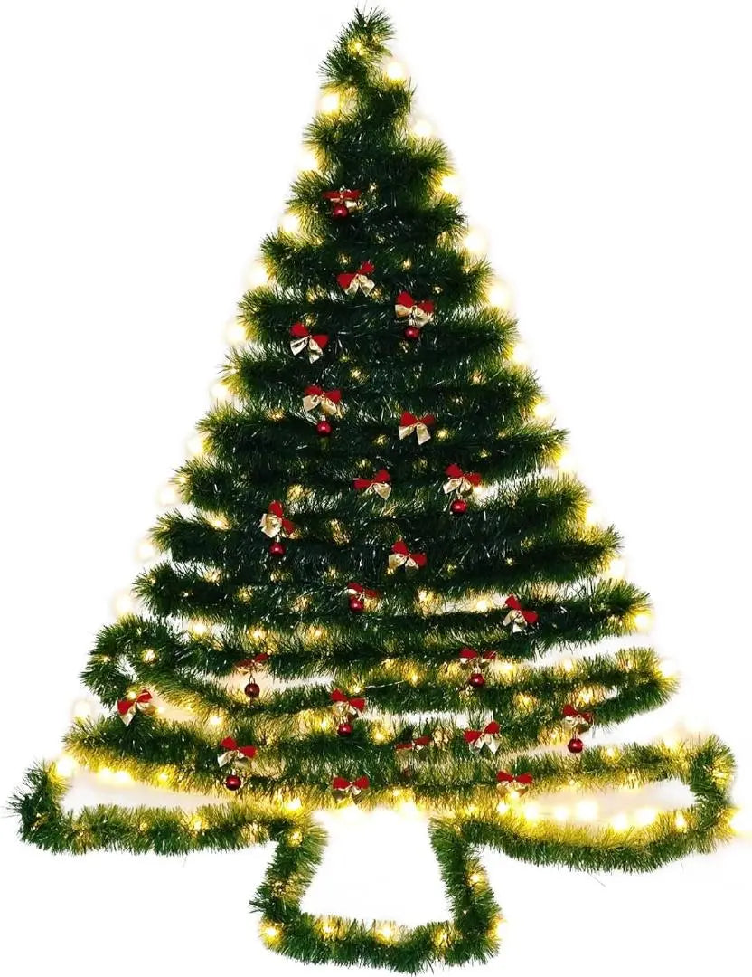 ✨Christmas Tree✨ Wall-mounted Tree Ornament Set with LED Light 150