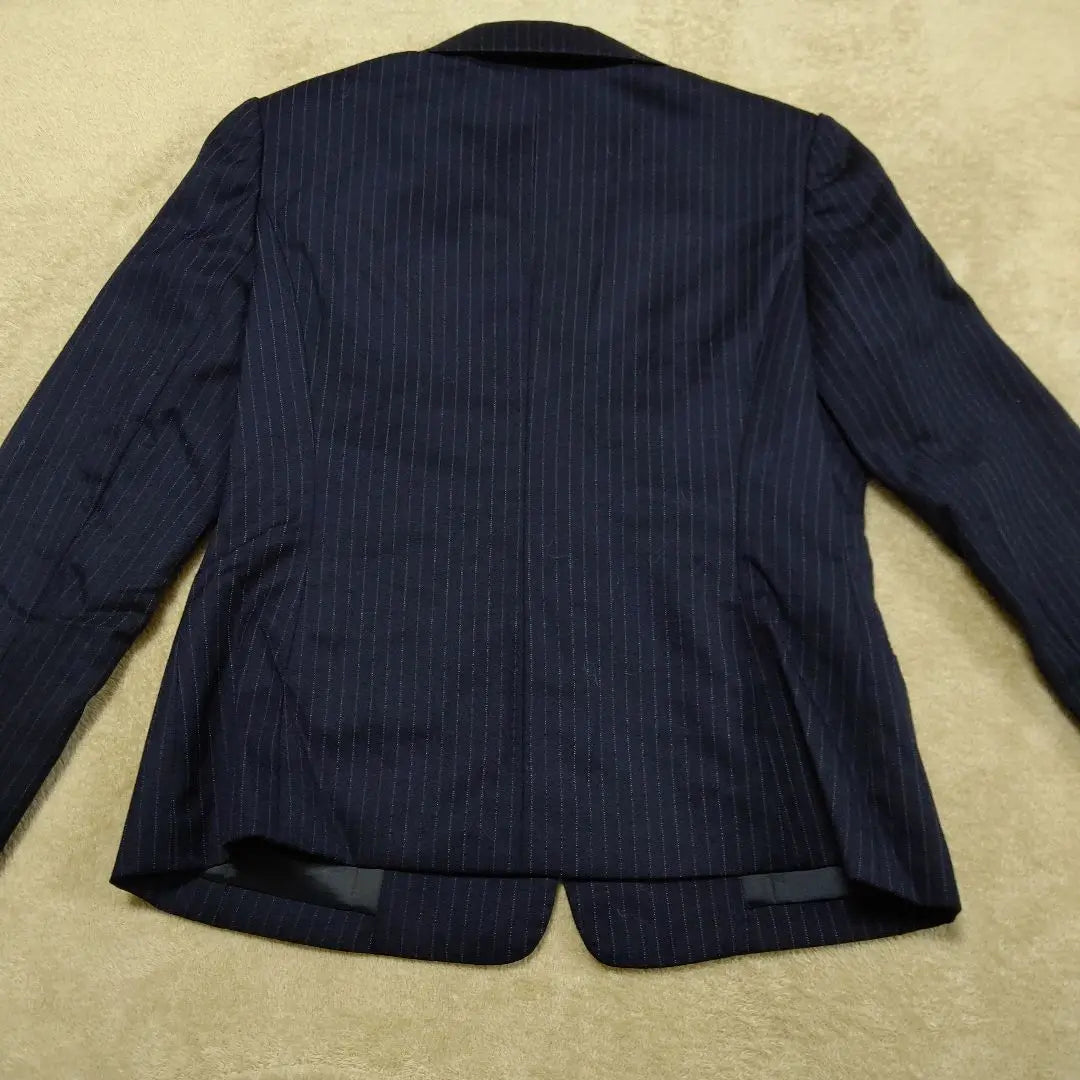 Jacket striped black S-M size button