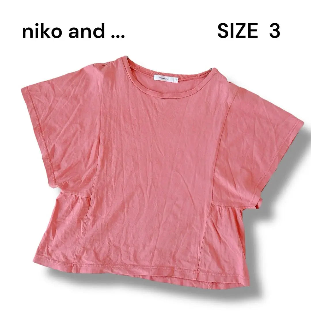 Nico and Tops T-shirt Spring/Summer 100% Cotton Casual Pink M