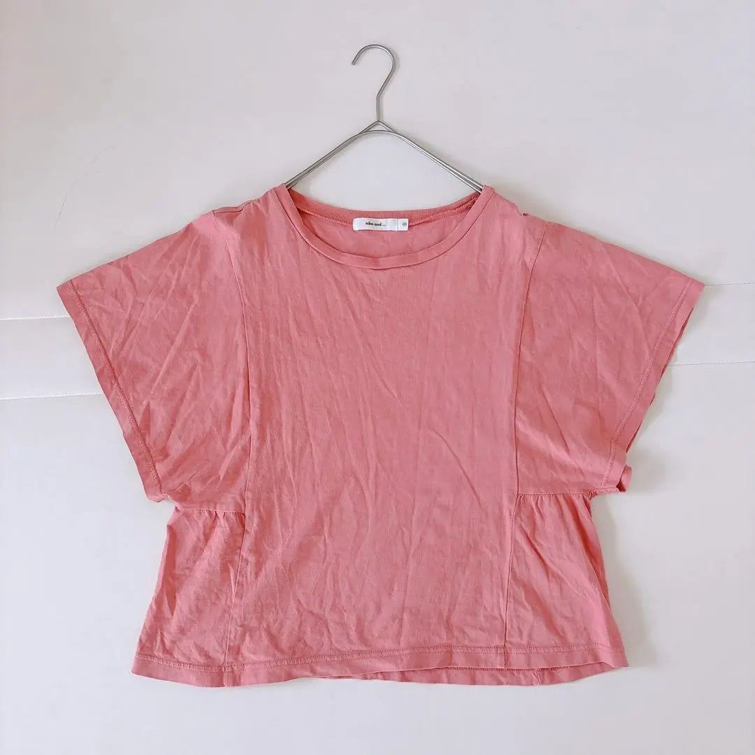 Nico and Tops T-shirt Spring/Summer 100% Cotton Casual Pink M