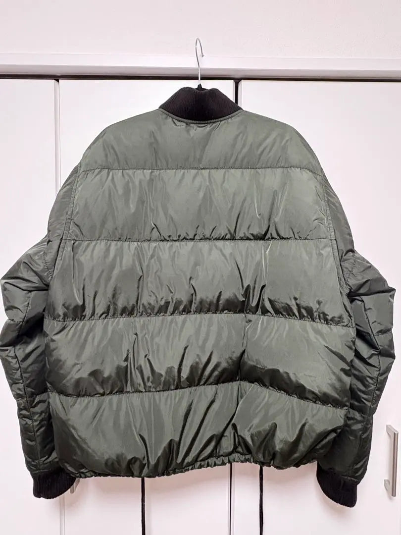 prada down blouson military green