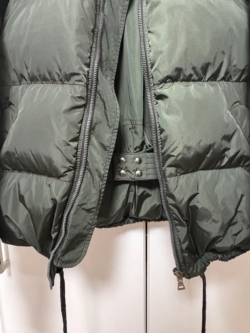 prada down blouson military green