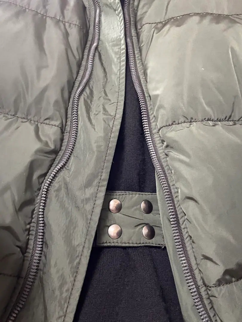 prada down blouson military green