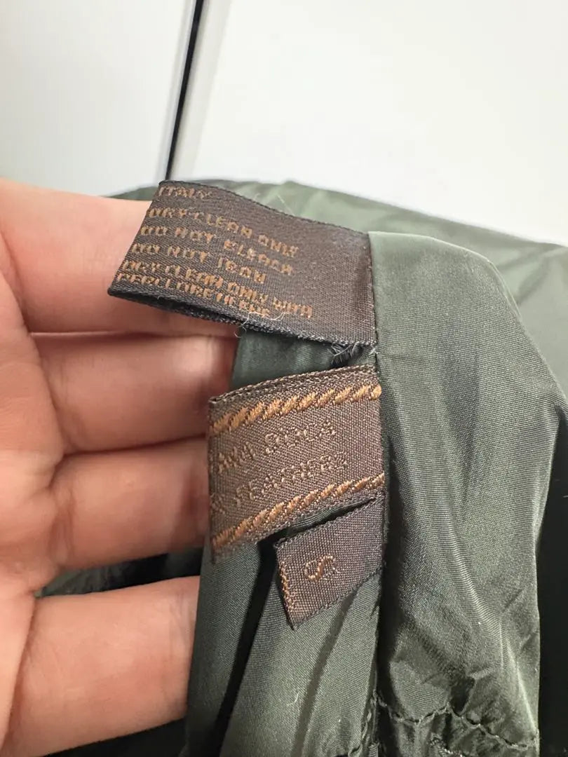 prada down blouson military green