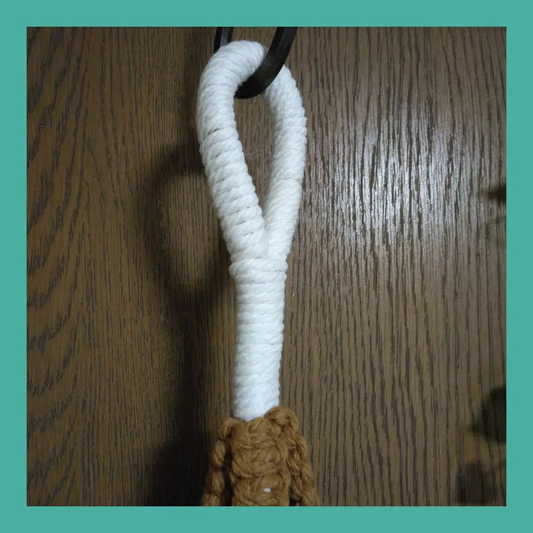 {Macrame*Plant Hanger} (Total length approx. 81cm/Color: Ivory & Light Brown)