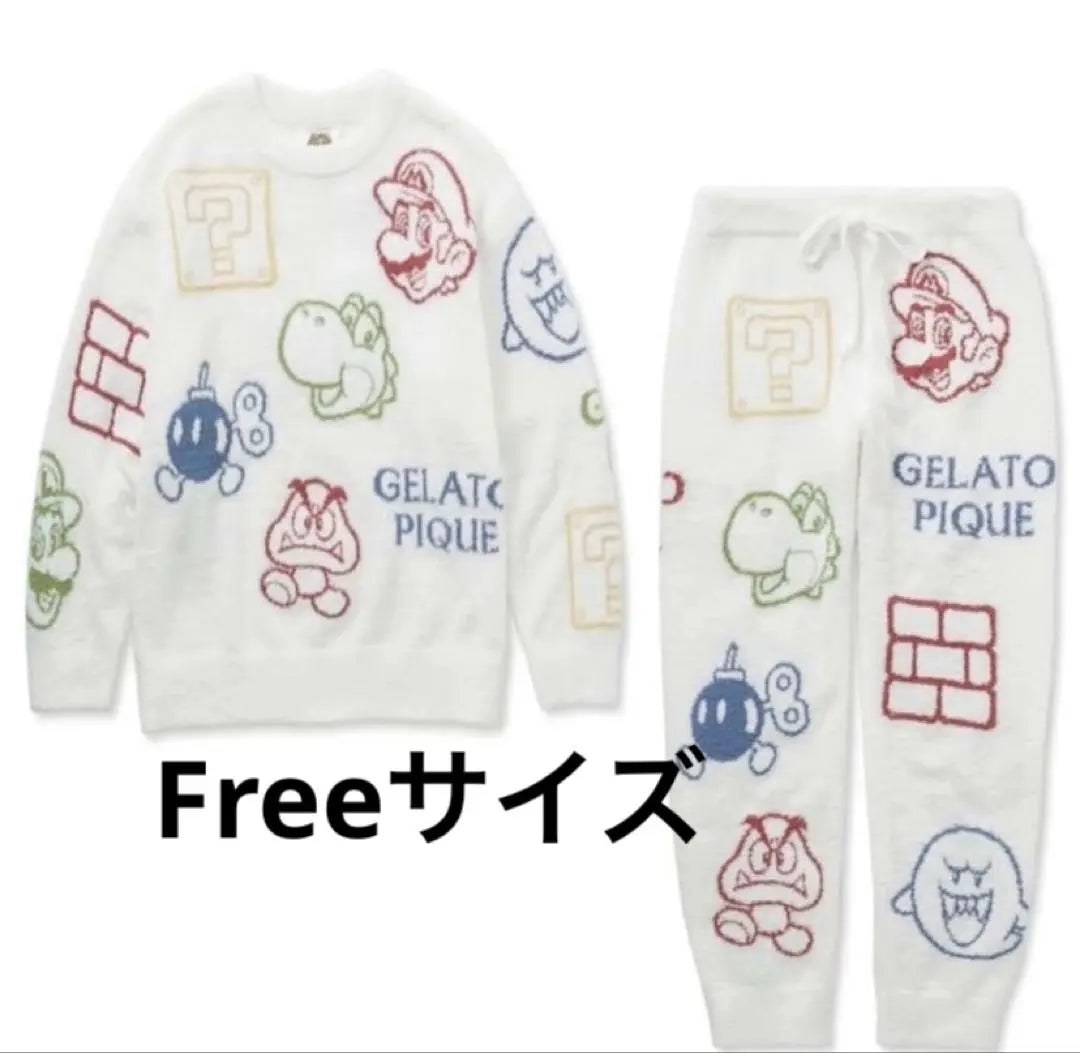 Super Mario Baby Moko Jacquard Pullover & Long Pants