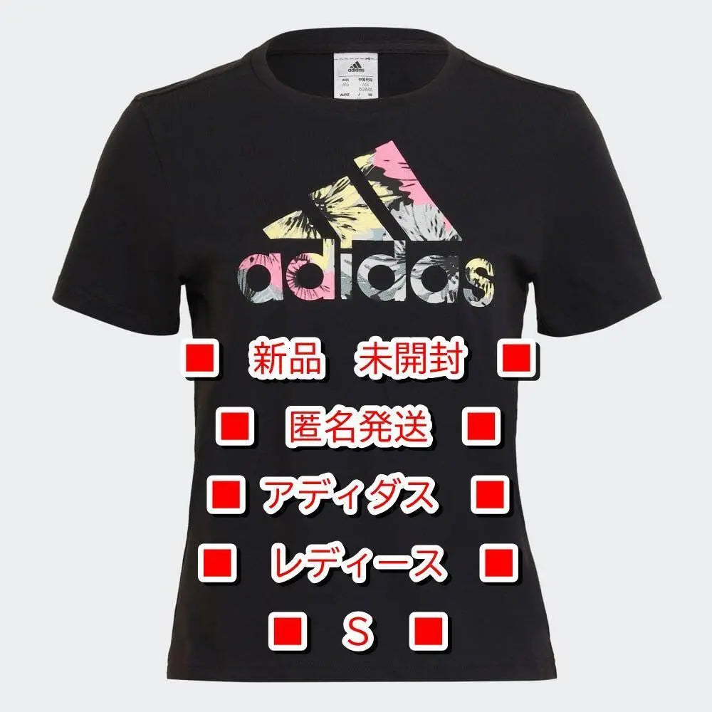 ◉◆New◆Adidas◆◆All-over print for women Short sleeves◆S◆T-shirt◆Set 3850