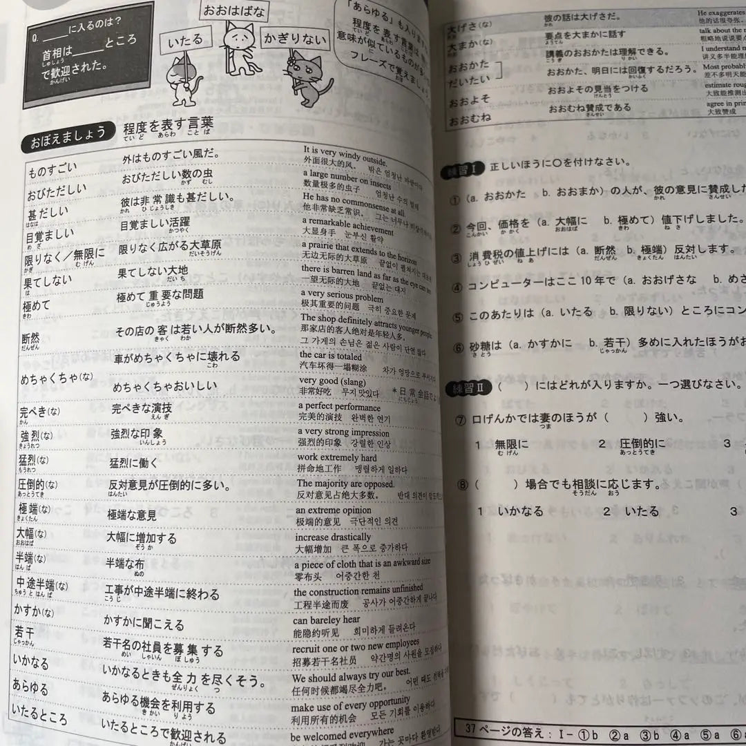 Complete Japanese summary for the "Japanese Language Proficiency Test" N1 5-book set Japanese Level 1 exam