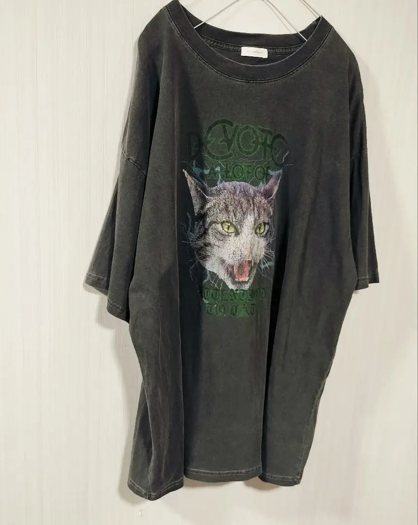 Après Jour Mignon Big Size T-shirt Print Gray XL Anonymous Delivery