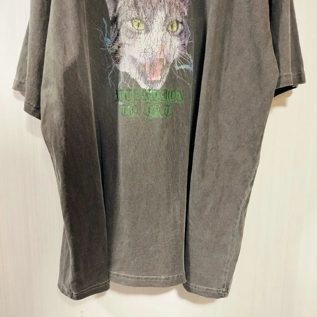 Après Jour Mignon Big Size T-shirt Print Gray XL Anonymous Delivery