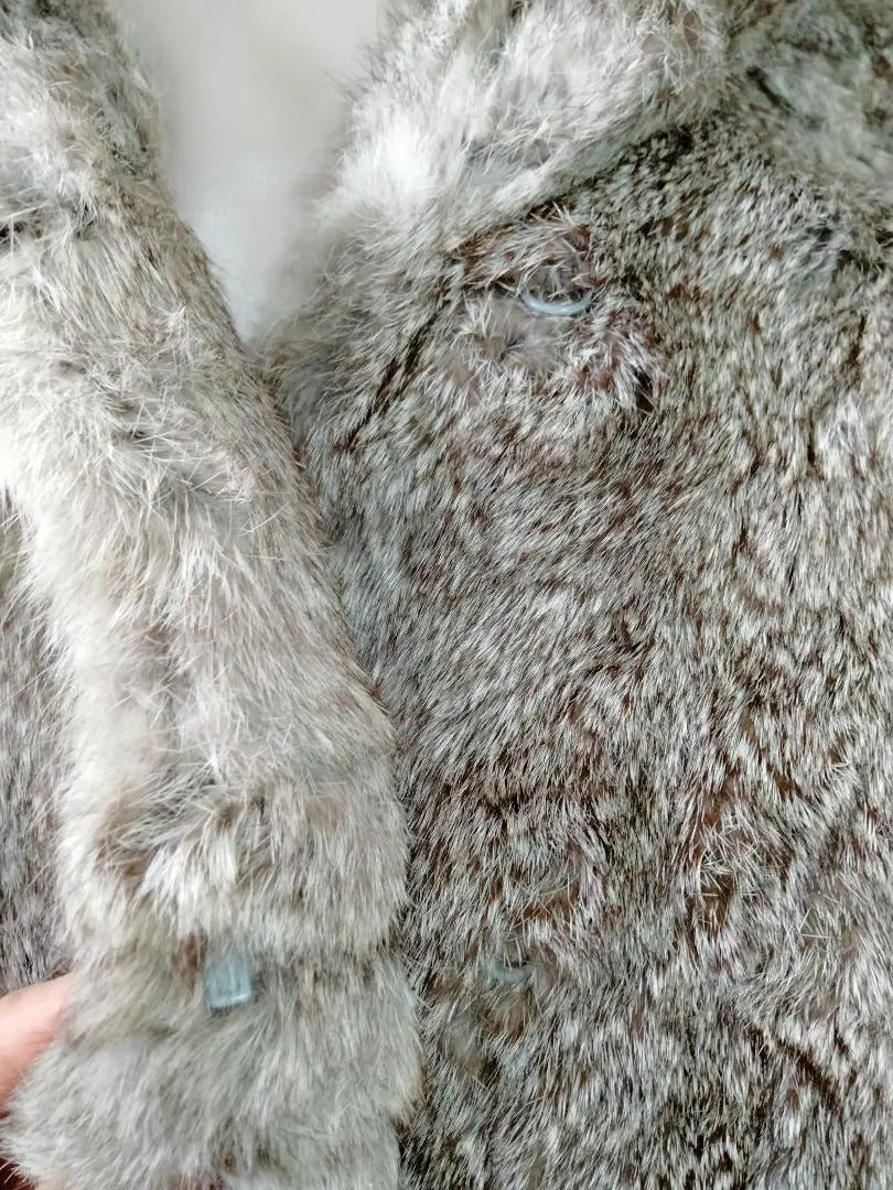 Natural Rabbit Fur Real Fur Coat Vintage