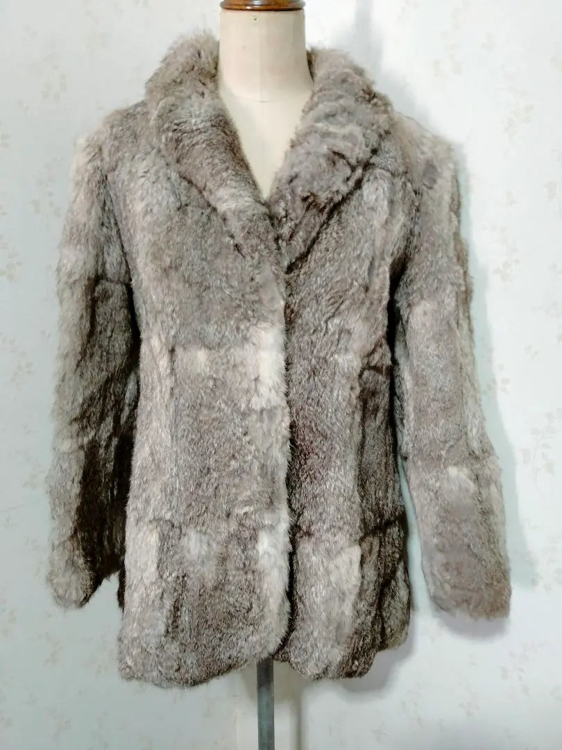 Natural Rabbit Fur Real Fur Coat Vintage