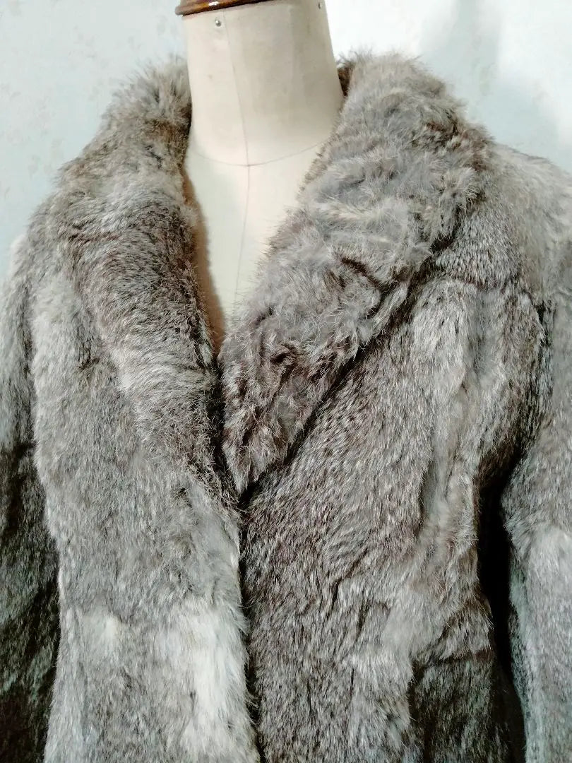 Natural Rabbit Fur Real Fur Coat Vintage