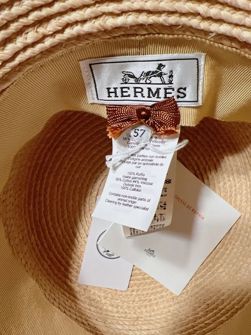 Sombrero HERMES Isola Nuevo sin usar talla 57