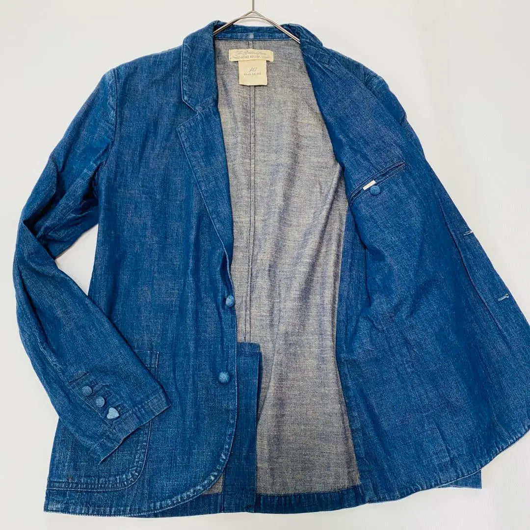 [Good condition] Remi Relief Denim Tailored Jacket Heart M Blue