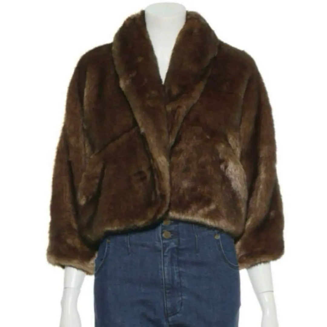 (Final price) LILIY BROWN Eco Fur Coat/Fur Jacket | (最終価格)LILIY BROWN エコ ファーコート／ファージャケット