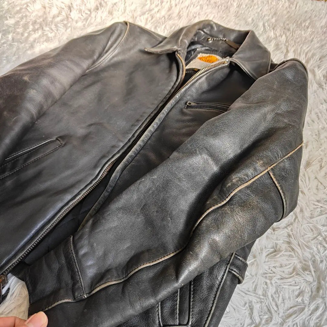 Harley Davidson Screamin Eagle Leather Riders 36 Black Genuine Leather