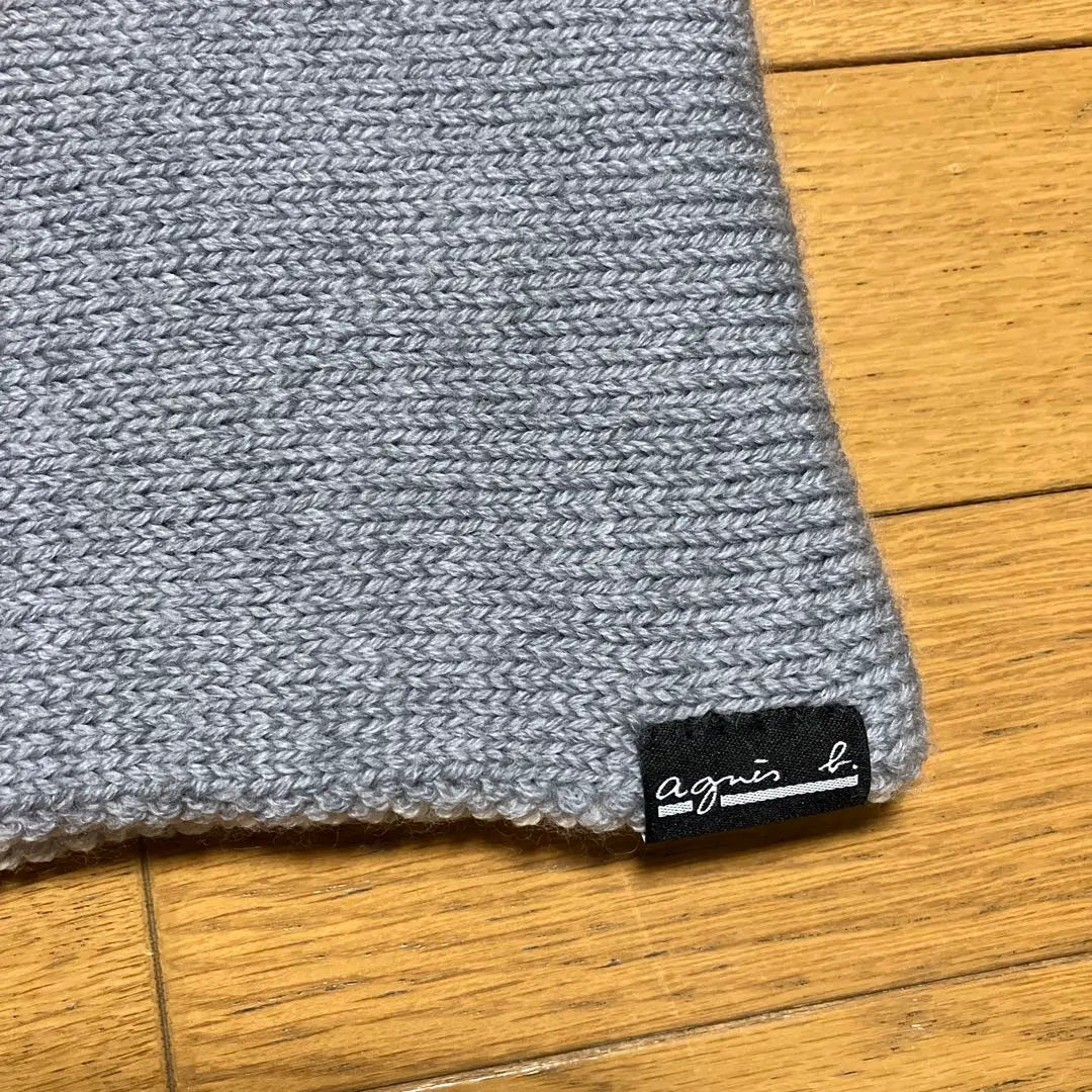 [New/Tag included] Agnes B Neck Warmer Snood Scarf Gray