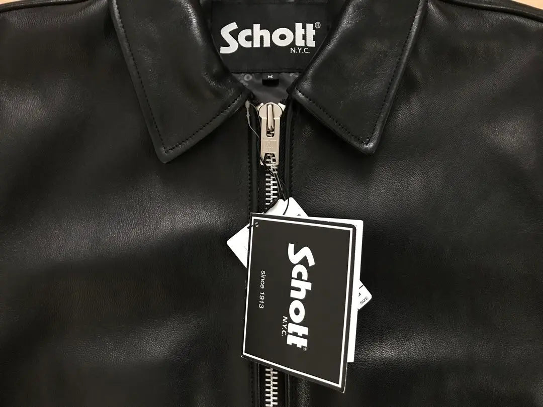 Schott N.Y.C. Black Leather Jacket [New]