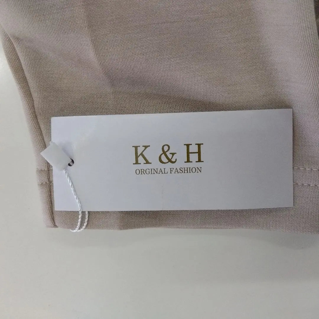 ♥New ♥K&H Sweatshirt Zip-up Logo Cute Beige M~L