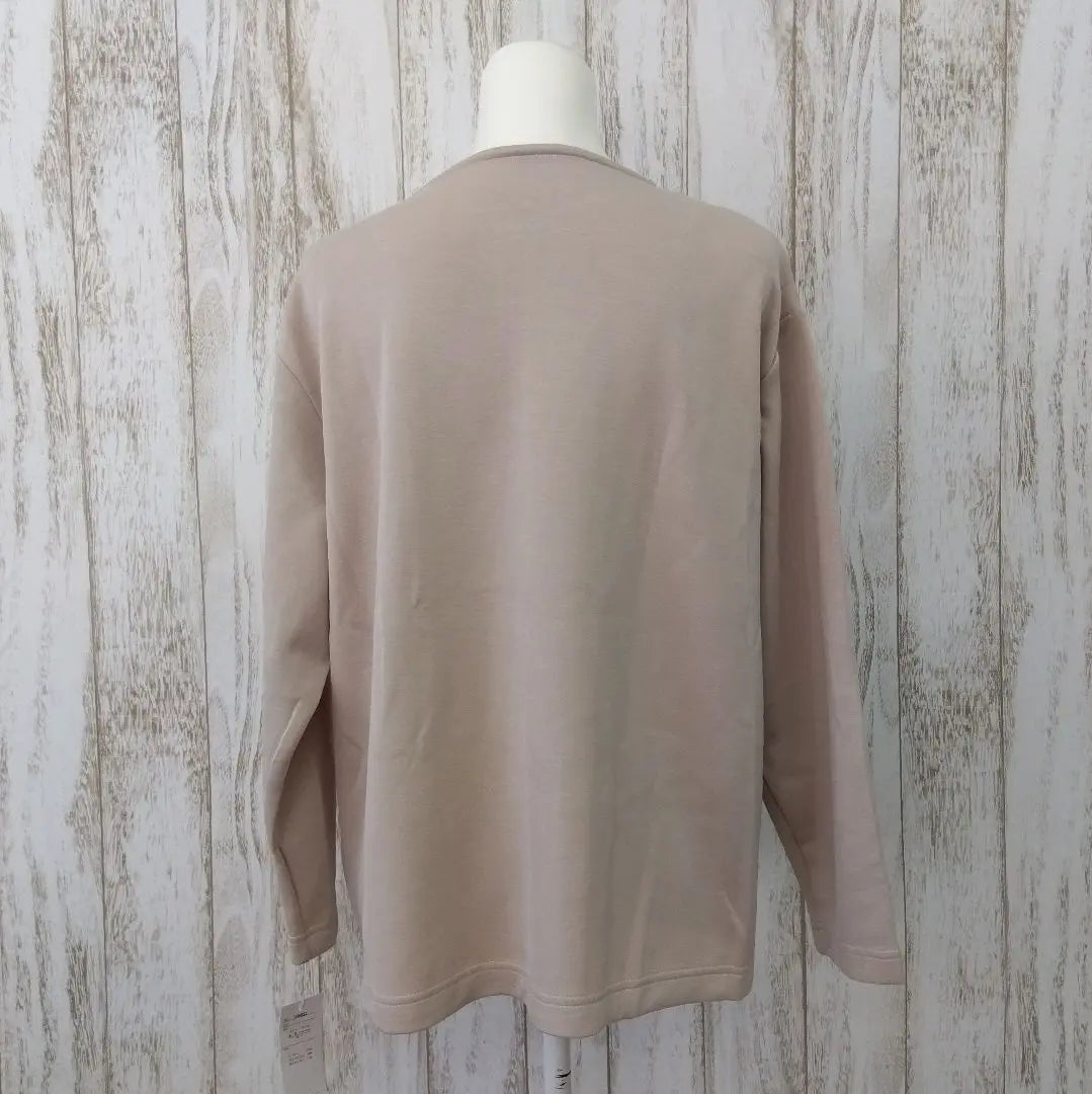 ♥New ♥K&H Sweatshirt Zip-up Logo Cute Beige M~L