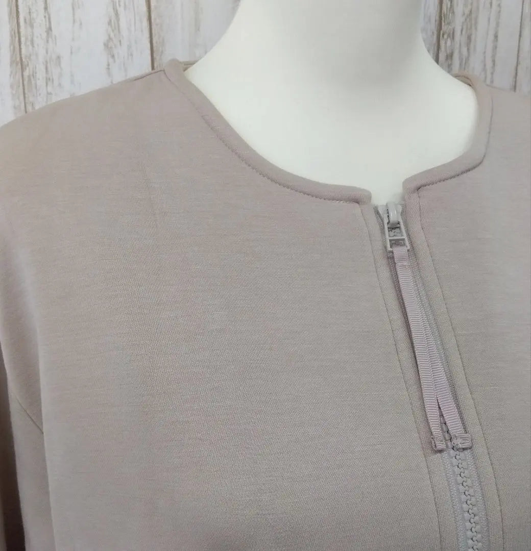 ♥New ♥K&H Sweatshirt Zip-up Logo Cute Beige M~L