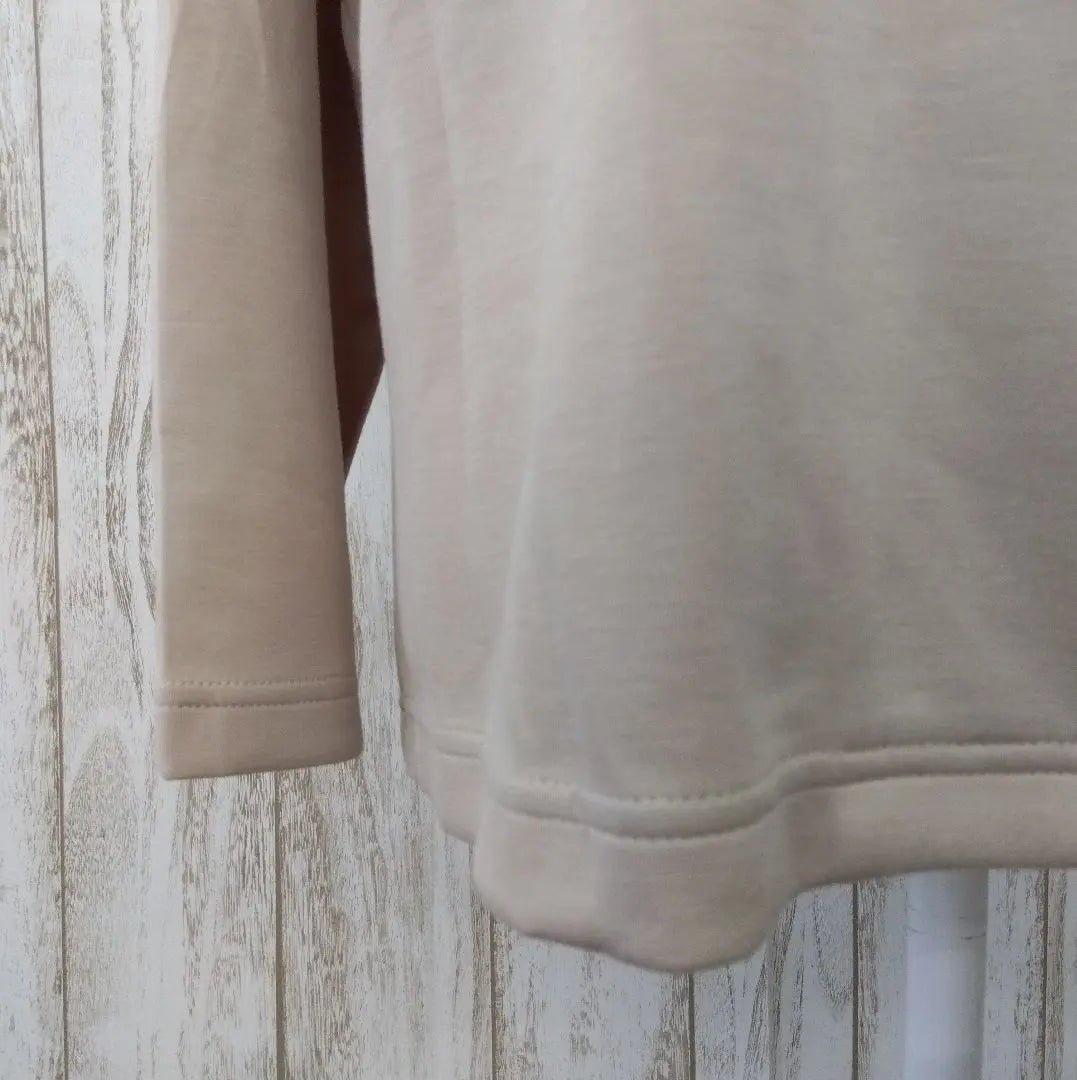 ♥New ♥K&H Sweatshirt Zip-up Logo Cute Beige M~L