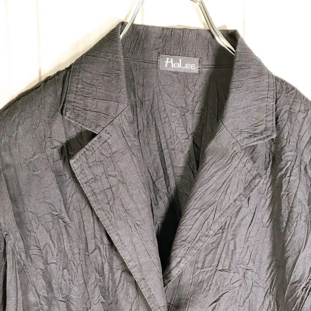 HoLee (F) Wrinkled Tailored Jacket for Women | 美品「HoLee」ホリー(F)シワ加工テーラードジャケット レディース