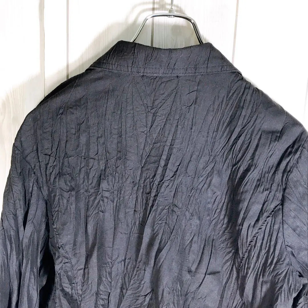 HoLee (F) Wrinkled Tailored Jacket for Women | 美品「HoLee」ホリー(F)シワ加工テーラードジャケット レディース