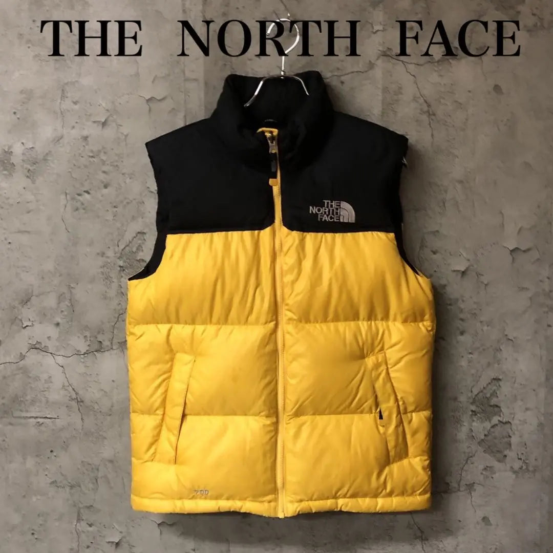 THE NORTH FACE Chaleco de plumón Nupsi amarillo S 700 Fill | THE NORTH FACE イエロー ヌプシ ダウンベスト S 700フィル