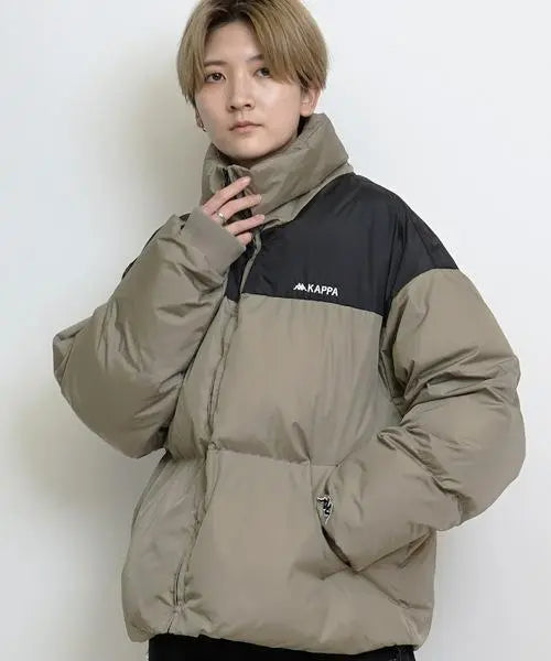 Kappa Down Jacket Blouson Beige x Black M