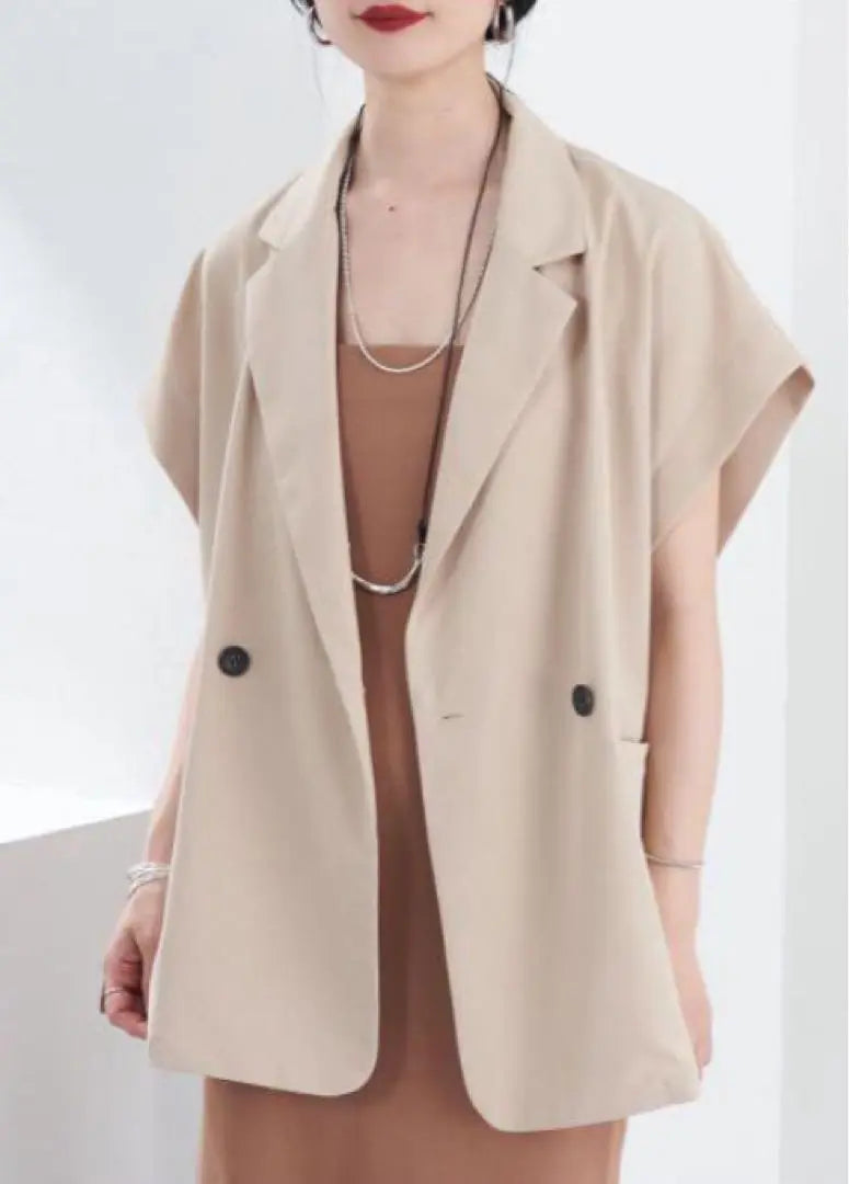 SHENERY French sleeve jacket vest